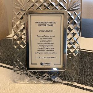 Waterford picture frame 3x5